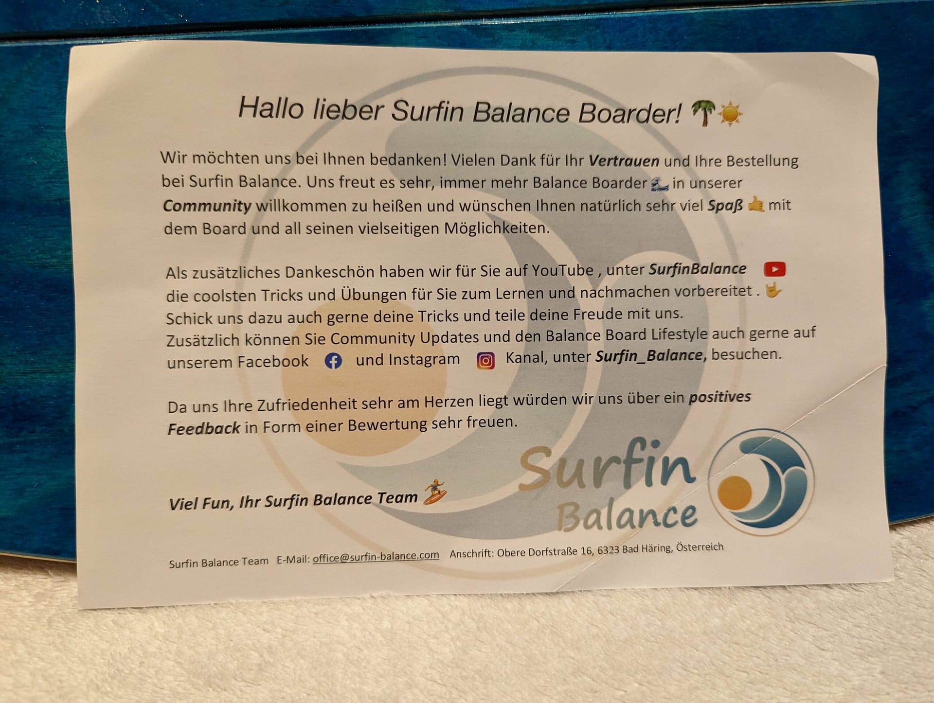 Balance Board im Test von Surfin Balance